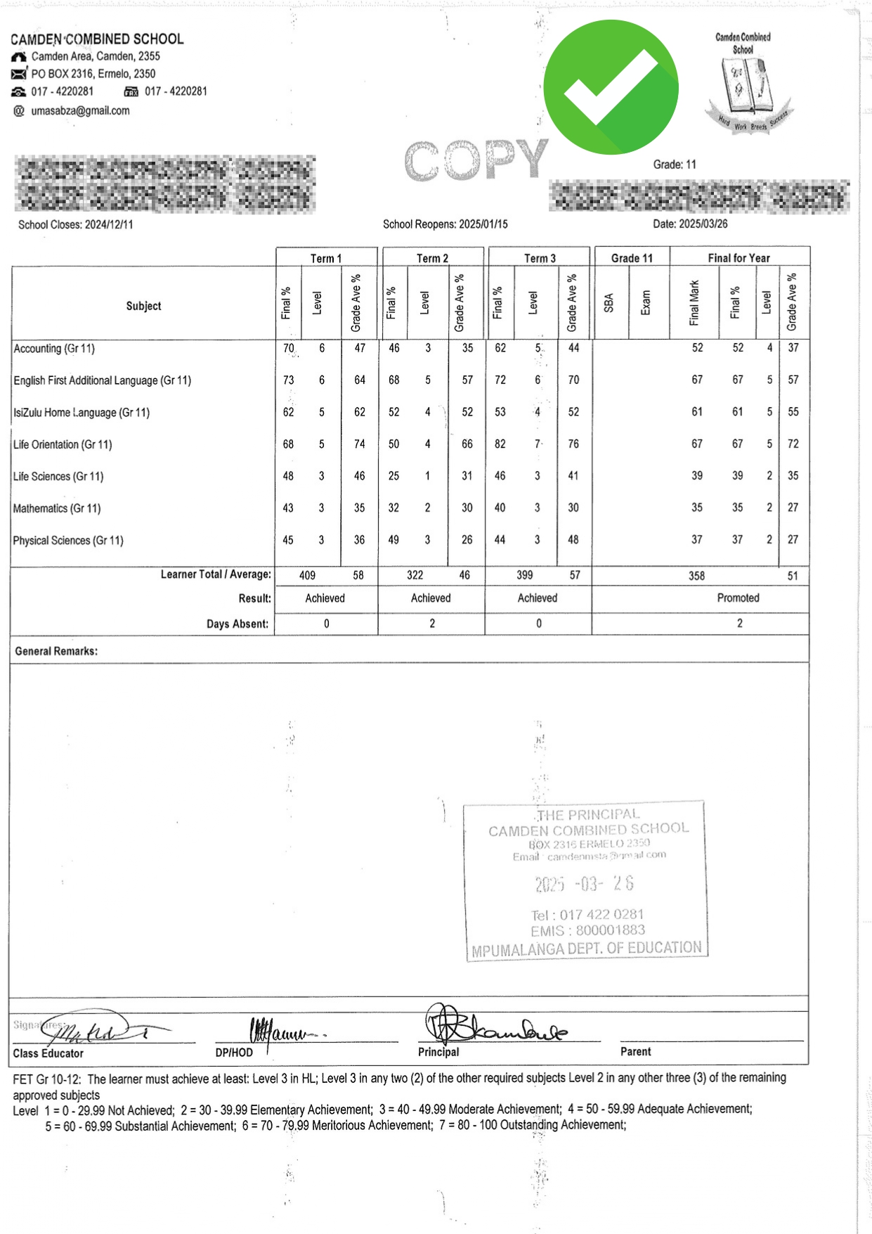 Example

                ID Document